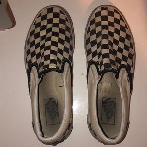 Used Checkered Vans 7.5